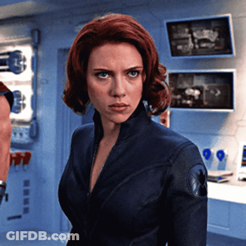 Fierce Natasha Romanoff Combat Ready GIF