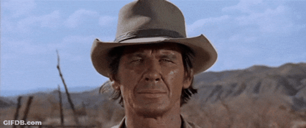 Fierce Stare Down Charles Bronson GIF