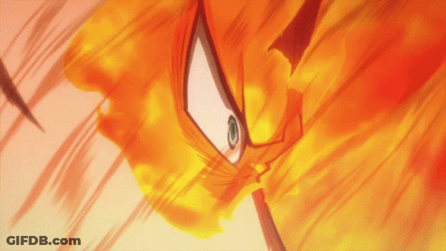 Fiery Endeavor Blasting Attack Anime GIF