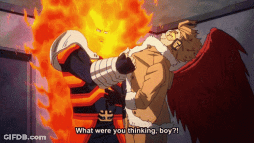 Fiery Endeavor Hero Academia GIF