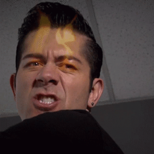 Fiery Eyes Slow Motion Pimp Slap GIF