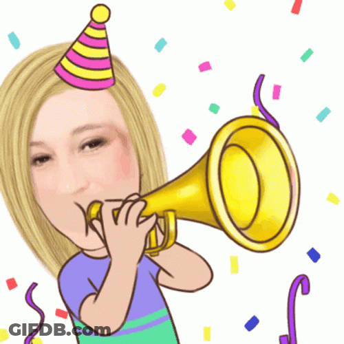 Fiesta Blonde Girl GIF