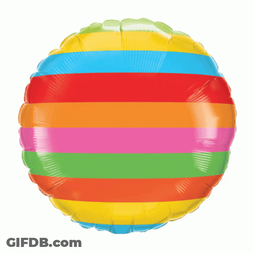 Fiesta Colorful Party Balloon GIF
