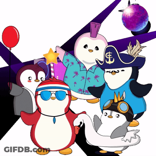 Fiesta Penguin Dance Party GIF