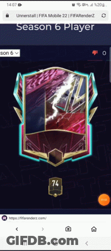 FIFA Mobile 22 Season 6 Player GIF