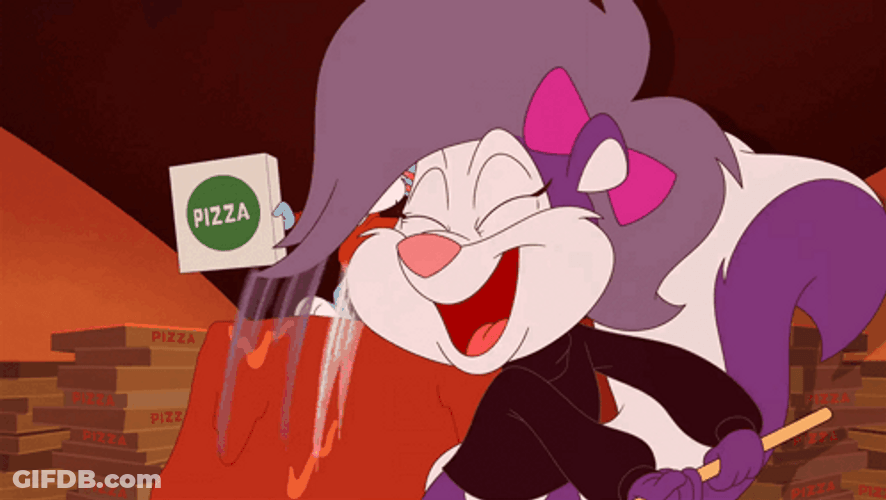 Fifi La Fume Waving Checkered Flag GIF