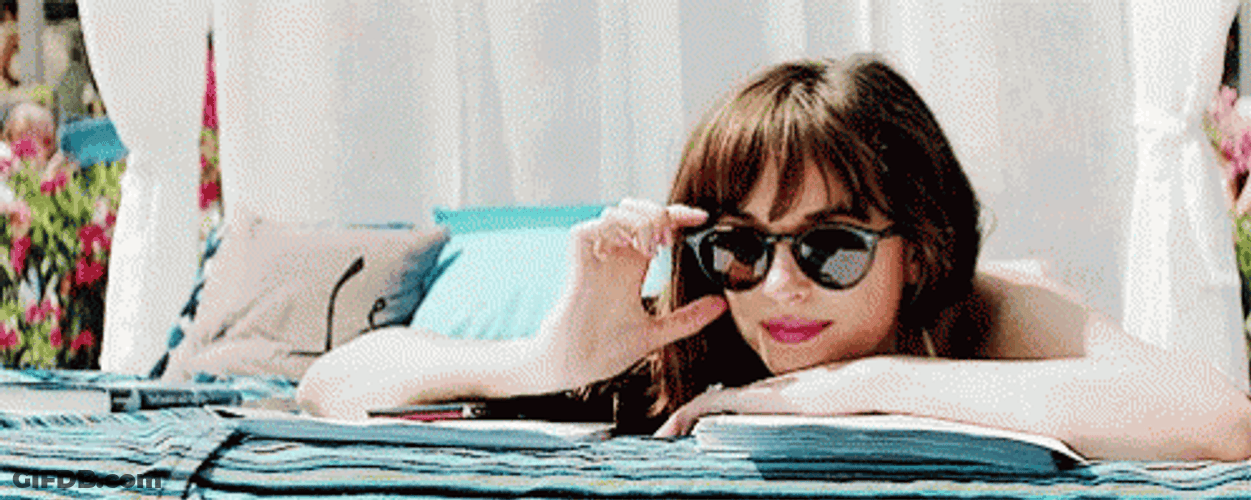 Fifty Shades Of Grey Anastasia Sunglasses GIF