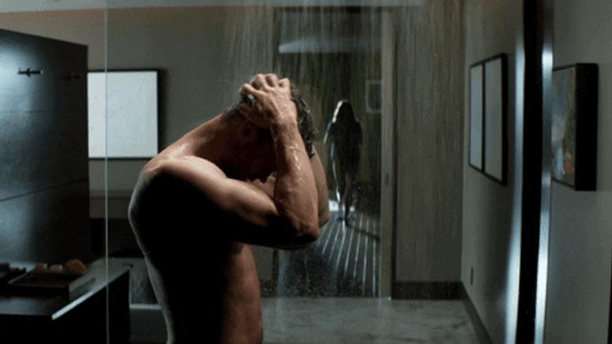 Fifty Shades Of Grey Christian Taking Shower GIF