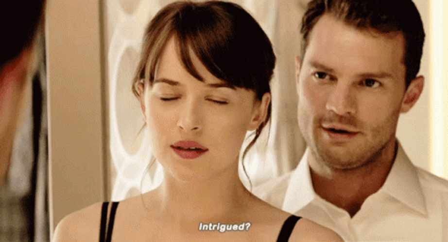 Fifty Shades Of Grey Couple Flirting Intrigued GIF