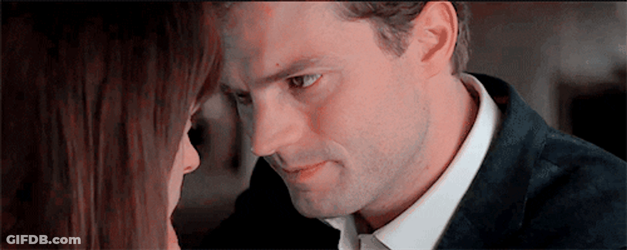 Fifty Shades Of Grey Passionate Couple Kiss GIF