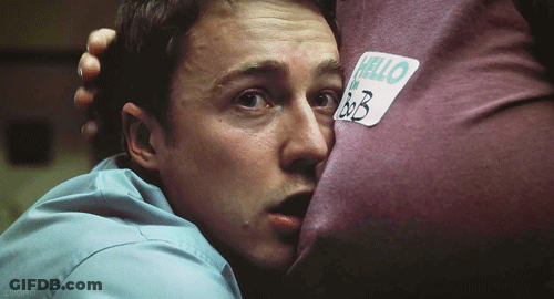 Fight Club Bob Cuddle Man Boobs GIF