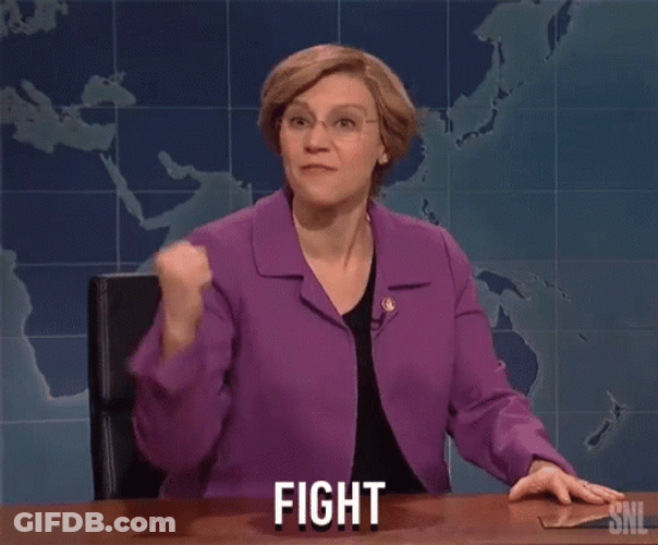 Fight Fight Fight Kate McKinnon SNL GIF