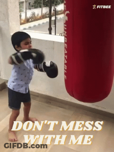Fight Kid GIF