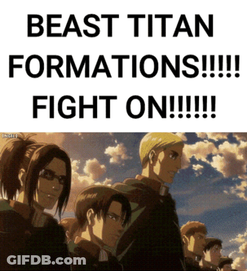 Fight On Attack On Titan Meme GIF