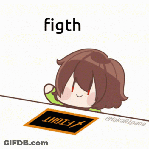 Fight On Pressing Fight Button Animation GIF