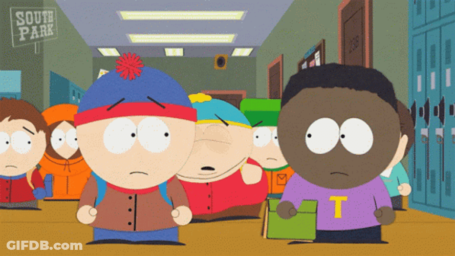 Fight On South Park Scene GIF