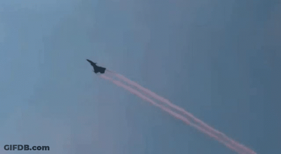 Fighter Jet Cobra Maneuver GIF