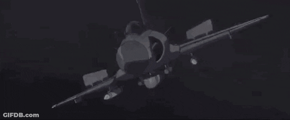 Fighter Jet Flying Crash And Explode GIF