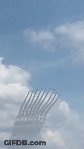 Fighter Jet Flying In Sky When Adrian Gets His Pilot License GIF