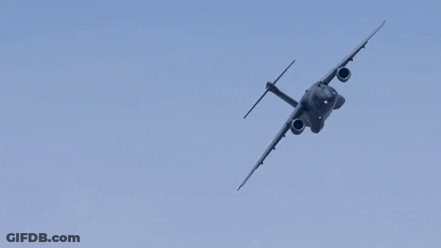 Fighter Jet Flying Upwards GIF