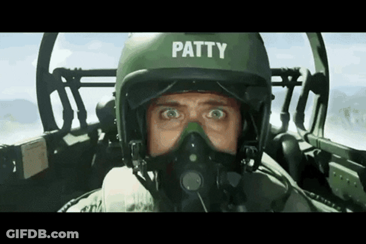 Fighter Jet Pilot Screams GIF