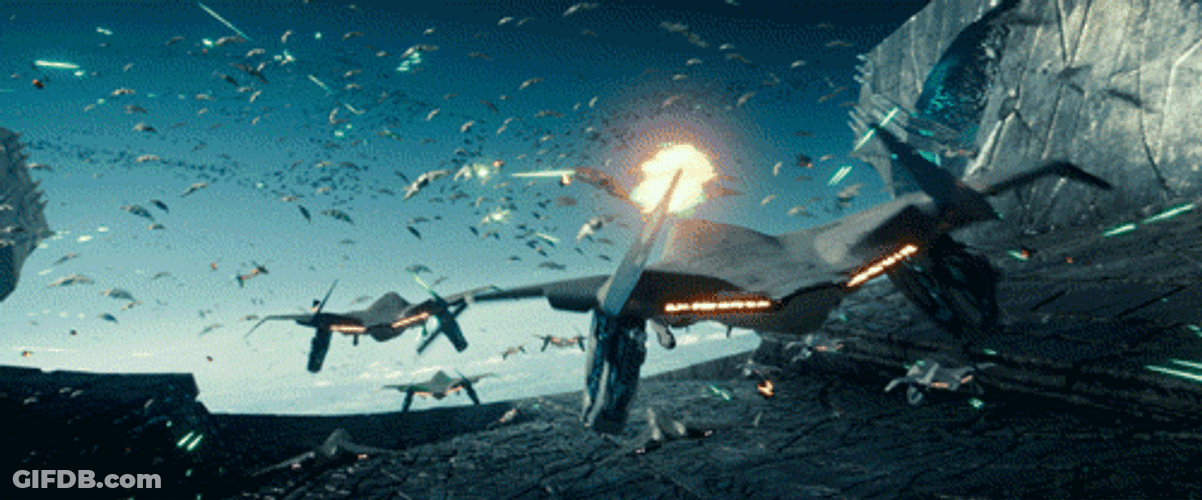 Fighter Jet Shooting Other Jets GIF