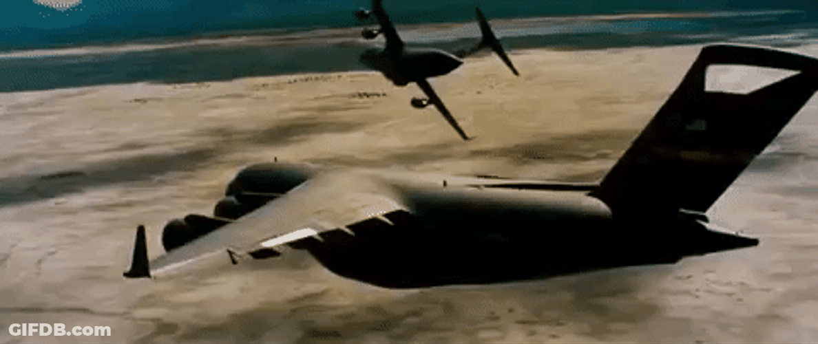 Fighter Jet Turn To Right GIF