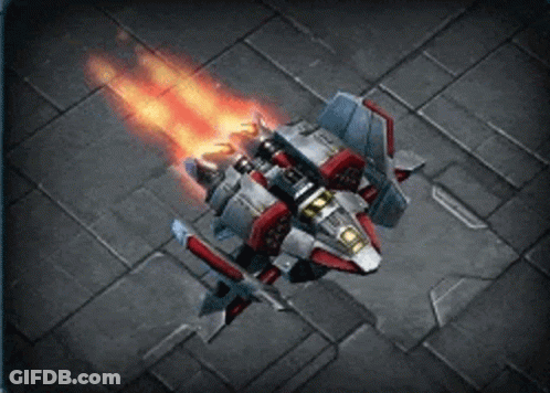 Fighter Jet With Flaming Wings GIF