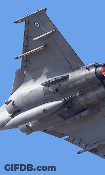 Fighter Jet With Letter O On Tail GIF
