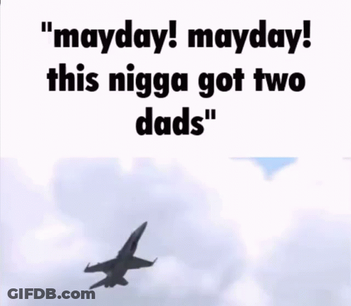 Fighter Jet With Mayday Mayday Text GIF