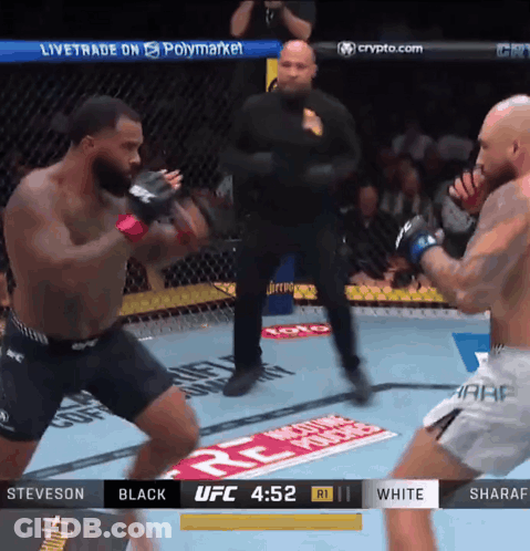 Fighter Steveson In UFC Fight GIF