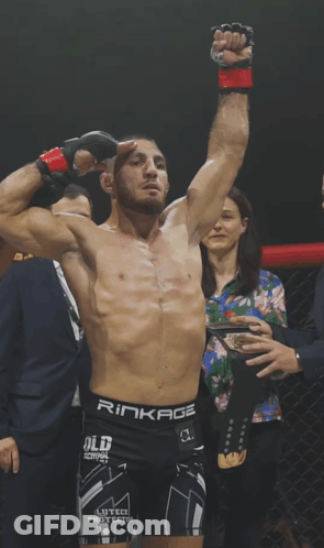 Fighter Wearing Ringag Belt GIF