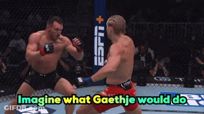 Fighters In Cage Imagine What Gaethje Would Do GIF