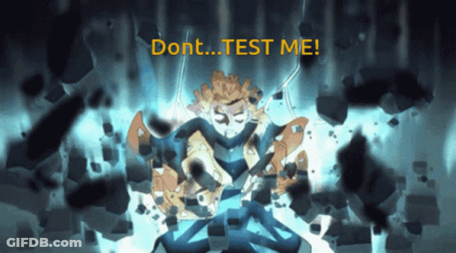 Fighting Demon Slayer Don't Test Me GIF