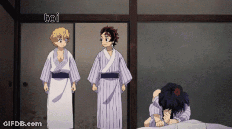 Fighting Demon Slayer Inosuke GIF