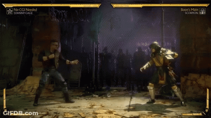 Fighting Fatality Game Attacks GIF