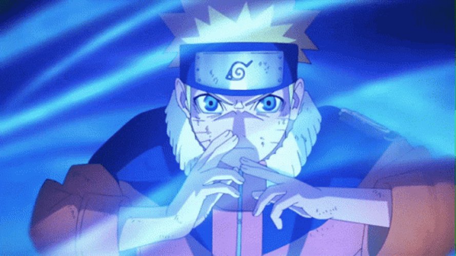 Fighting Naruto Kage Bunshin Attack GIF