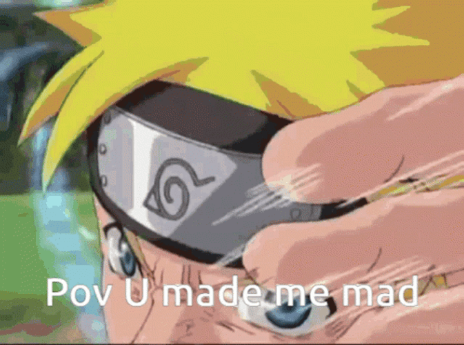 Fighting Naruto POV U Made Me Mad GIF
