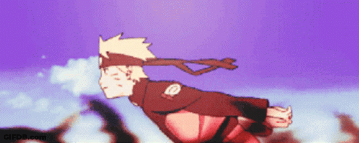 Fighting Naruto Running Fast GIF
