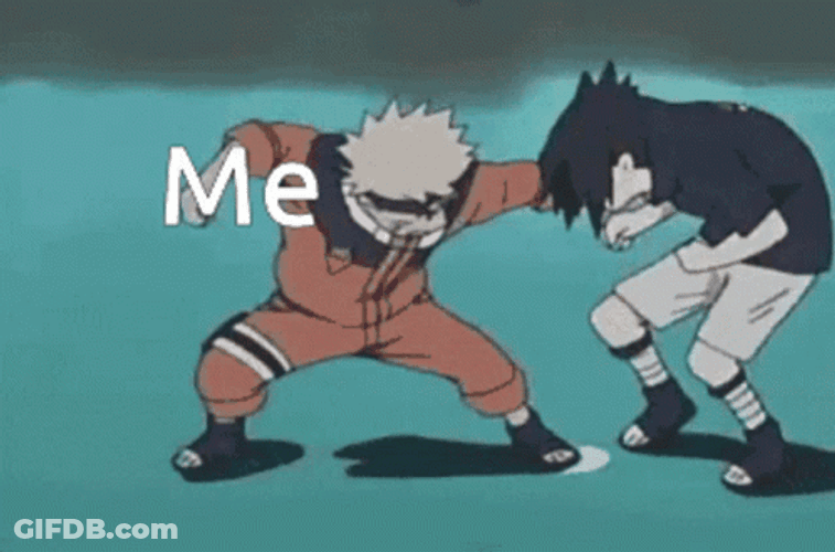 Fighting Naruto Sasuke Uchiha GIF