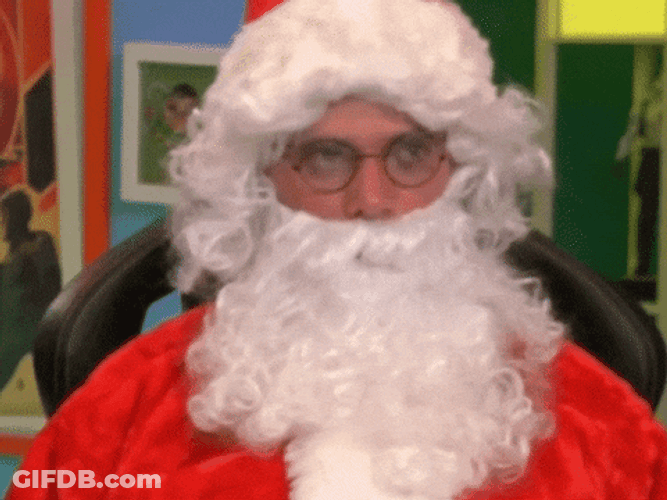 Fighting Santa Merry Christmas Meme GIF
