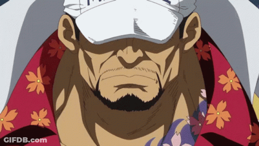 Fighting Scene Between Luffy And Sakazuki Akainu GIF