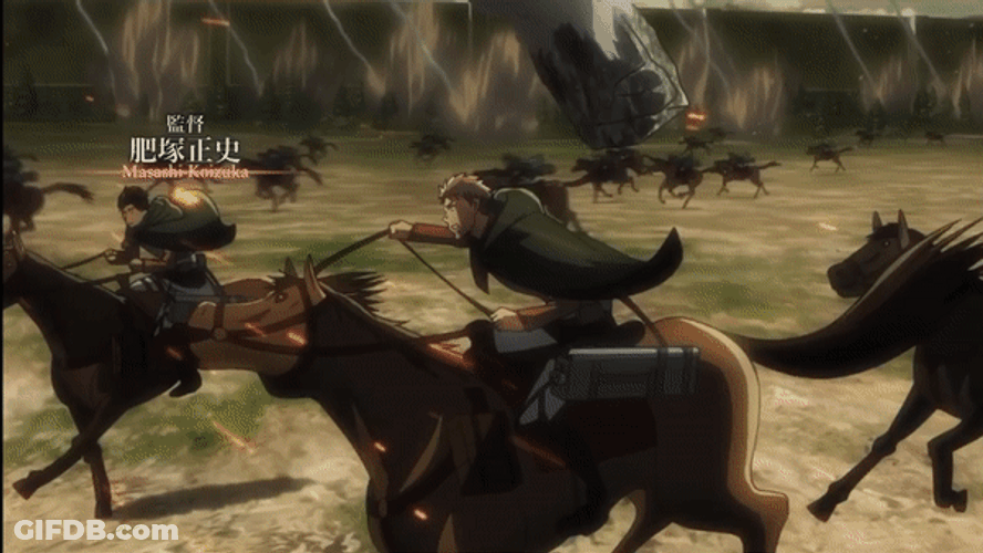 Fighting Scene In Aot GIF