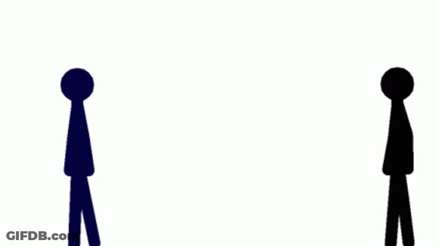 Fighting Stickman Teleport GIF