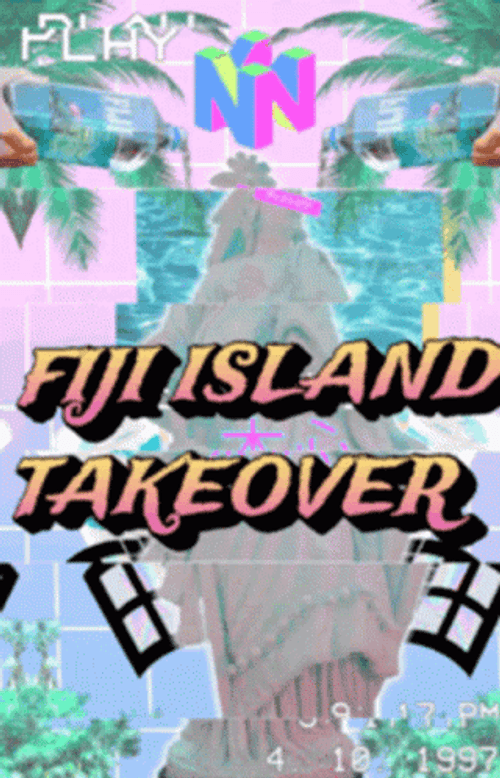 Fiji Island Takeover Art GIF