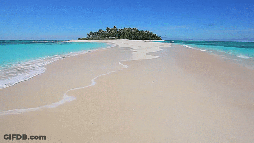 Fiji Island White Beach GIF