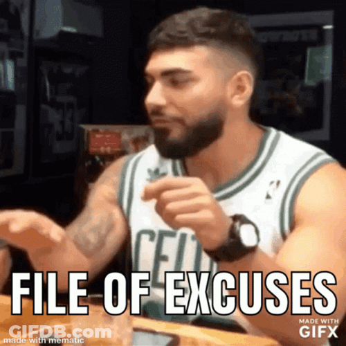 File Of Excuses GIF