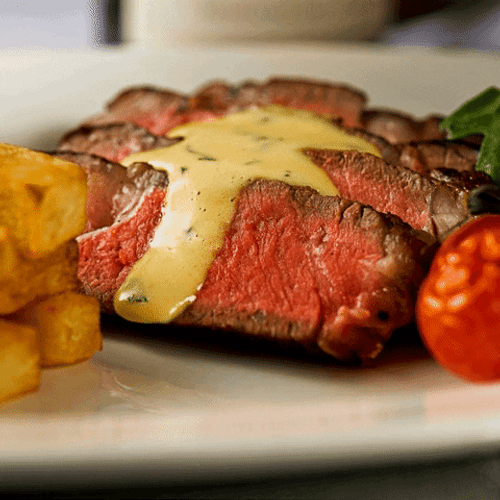 Filet Mignon With Creamy Mashed Potato GIF