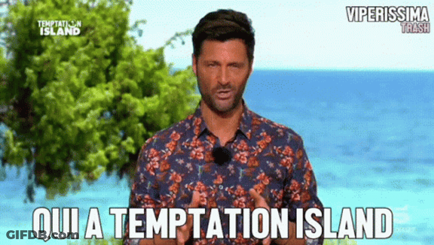 Filippo Bisciglia Hosting Temptation Island GIF