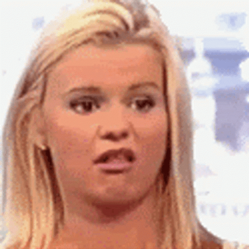 Fille Grimace Pfft GIF